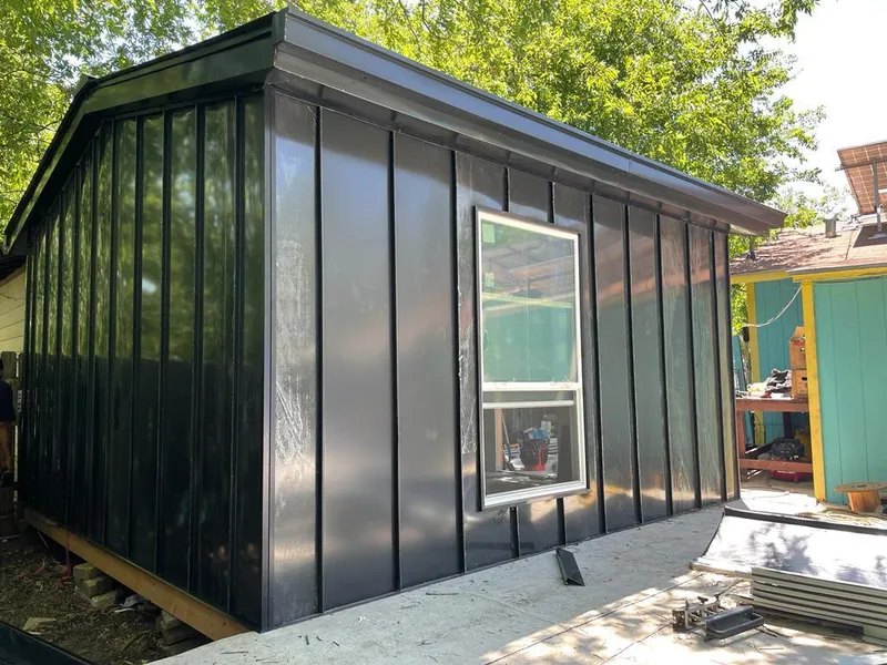 Black standing seam metal wall panels for Roof Inspection in Hockessin